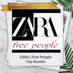 Size XS/S Top Bundle - Zara and Free People